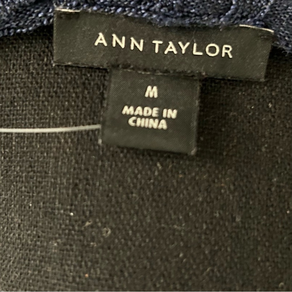 Ann Taylor Blue Light Knit Ribbed Pull On Dress - Picture 5 of 5